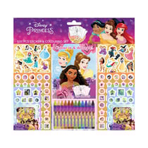 Set 500 Pièces Coloriage, Crayons de Couleur & Stickers - Princesses Disney