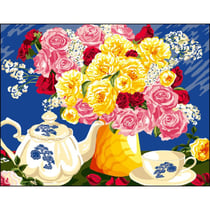 Princesse - Canevas antique Thé romantique 50x65cm