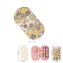 Pochette couture 15,5cm x 8cm fleurs