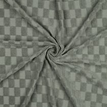 Tissu Jersey carreaux éponge uni Vert kaki