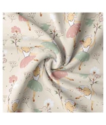 Tissu coton Enfant danseuse de 150 cm de largeur angèlegrisclair vendu par 50 cm