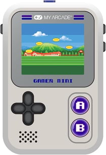 MY ARCADE - GAMER MINI CLASSIQUE CONSOLE DE POCHE - GRIS/VIOLET