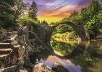 Puzzle 1000 pièces - Photo Odyssée : Pont Rakotz À Kromlau, Allemagne - Trefl