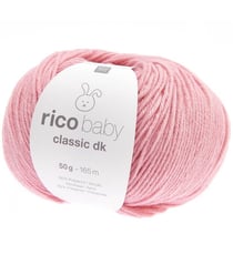 Fil layette à tricoter RICO BABY CLASSIC DK - Créez des Tenues Douces et Confortables pour Bébé - Rico Design 82 Rose