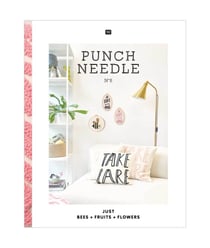Livre Punch Needle - Just Bees + Fruits + Flowers - Rico Design - N° 6 Blanc
