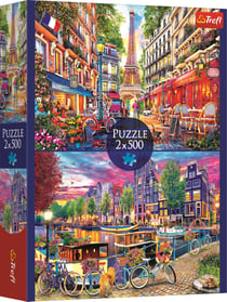 Puzzle 500 pièces - 2 Puzzles - Capitales Européennes - Trefl