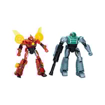 Transformers EarthSpark Cyber Combiner - Pack 2 figurines Terran Twitch & Robby Malto 13 cm