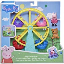 La grande roue de peppa pig + 2 figurines - peppa le cochon - hasbro - f2512