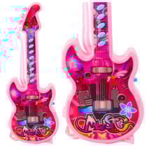 Guitare Électrique Pour Enfants Rose 29 Cm Avec Mélodies Et Solfège