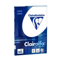 Lot de papier CLAIRALFA - 10 ramettes 50 feuilles - Blanc - A4 210 x 297 mm - 160g