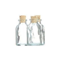 210 mini bouteilles en verre 6 cm avec bouchon liège