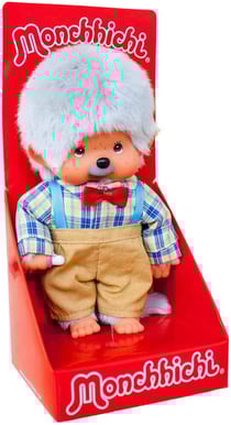 Peluche Monchhichi Papi 20 cm - Pour Enfant Garçon - Gamme Plush