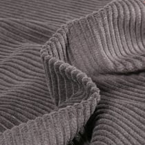 Tissu Velours Grosses côtes Gris anthracite