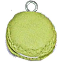 MégaCréa - Macaron pâte polymère Ø 15 mm Pistache