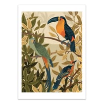 Affiche 30x40 cm - Paradise Birds - Goed Blauw