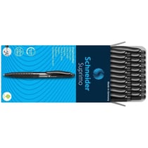 Lot de 20 stylos à bille Suprimo Schneider – Noir – Pointe moyenne