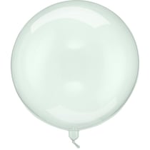 Ballon Aluminium Hélium   Boule Vert Transparent   Ø 40 cm