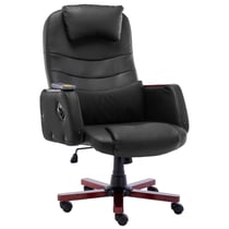 Chaise fauteuil siège de bureau informatique étude de massage similicuir noir 02_0024017