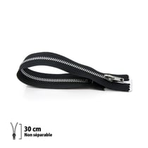 Fermeture éclair Z20 pull camionneurs - Non séparable Noir - 30 cm