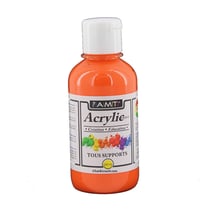 Peinture Acrylique en bouteille orange 200ml - Amt