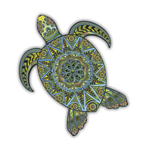 La Tortue Tropicale - Puzzle en bois - Boite en carton