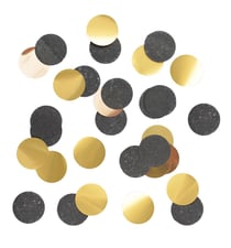 Confettis 20 g - noir-doré
