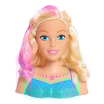 Tete a coiffer princesse sirene 18 cm blonde - styling head - poupee, coiffure