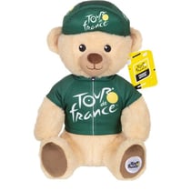 Peluche - Peluche Officielle Ours Tour de France "Maillot et Casquette Sprinteur vert" – 24 cm