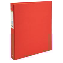 Classeur rembordé papier 4 anneaux 30mm Forever - A4 - Rouge - x 10 - Exacompta