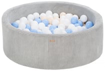 Piscine à balles 300 balles 90 cm bleu clair, cappuccino - Velinda
