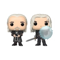 The Witcher - Pack 2 figurines POP! Geralt & Vesemir 9 cm