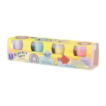 Rainbow 4 pots de Pate à modeler Bleu, Rose, Violet, Jaune