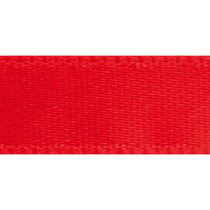 Ruban de satin, 10 mm, rouleau 10 m, rouge