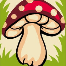 LUC - Kit canevas Soudan Champignon 25x25 cm