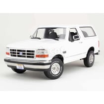 Voiture miniature de collection - Greenlight - Ford Bronco XLT 1993 - Échelle 1/18 - Monté métal - Blanc