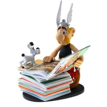 Asterix - Statuette Collectoys  Asterix pile d'albums 2nd Edition 23 cm - Plastoy