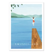 Affiche 50x70 cm - Switzerland - Henry Rivers