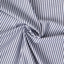 Tissu Rayures Coton rayé Bleu marine