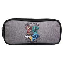 Trousse scolaire 2 compartiments Harry Potter Grise - BAGTROTTER