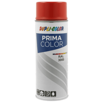 Spray de peinture acrylique - Rouge feu - RAL 3000 - Brillant - Tous supports - Prima Color - 400ml