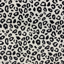 Tissu Jacquard Léopard Black & White