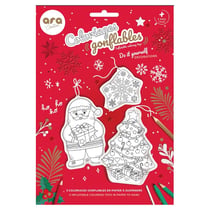 Noel 3 coloriages gonflables a suspendre