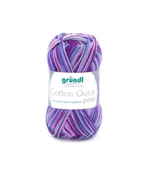 Fil de Coton à tricoter COTTON QUICK PRINT - PPSC - Gründl 171 Violet