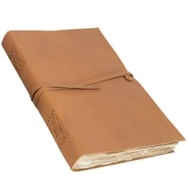 Carnet vintage avec une couverture en cuir