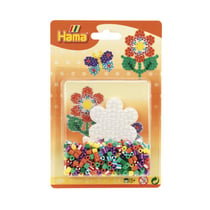Perles a repasser petit modele – fleurs bicolores - Hama
