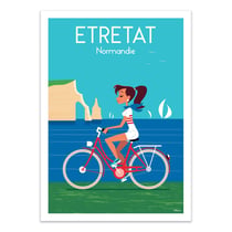 Affiche 50x70 cm - Etretat Normandie V2 - Raphael Delerue