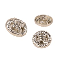 Bouton alliage rond argent