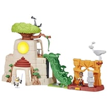 Young Jedi Temple Jedi de Tenoo, Figurine et effets sonores et lumineux, 2 figurines incluses, des 3 ans, Star Wars,