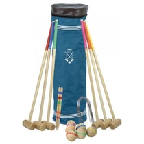 Jeu de croquet senior en bois 6 joueurs - vilac - 4093b - jardin, plein air