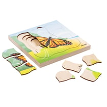 Dans la forêt - le papillon pousse – 31 pièces de puzzle - Educo